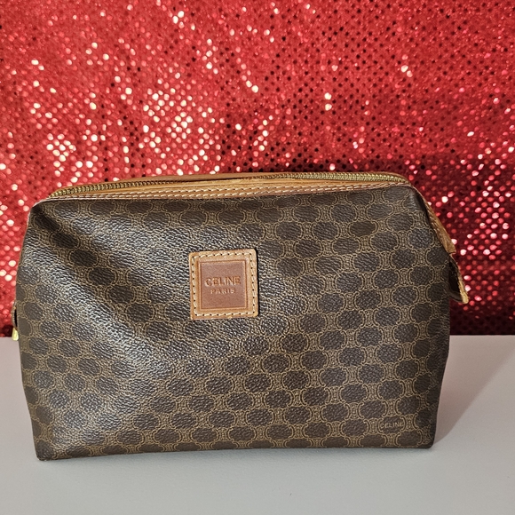 Celine Brown Monogram Pouch - Picture 1 of 6